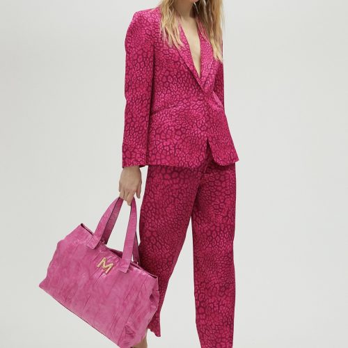 Animal Print Blazer Orange