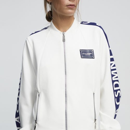 εικόνα-27-2 White & Blue zip-up Sweatshirt