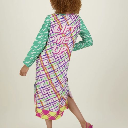 Violet V-Neck T-Dress-Artisan