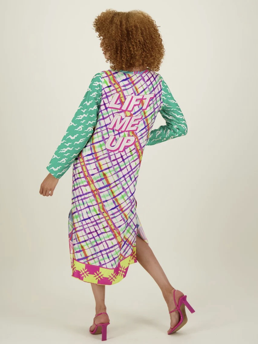 Violet V-Neck T-Dress-Artisan