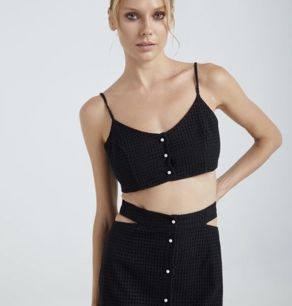 Celine Bustier Black