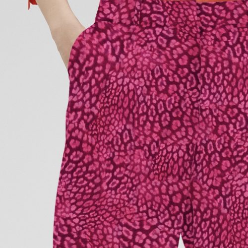 Animal Print Blazer Orange