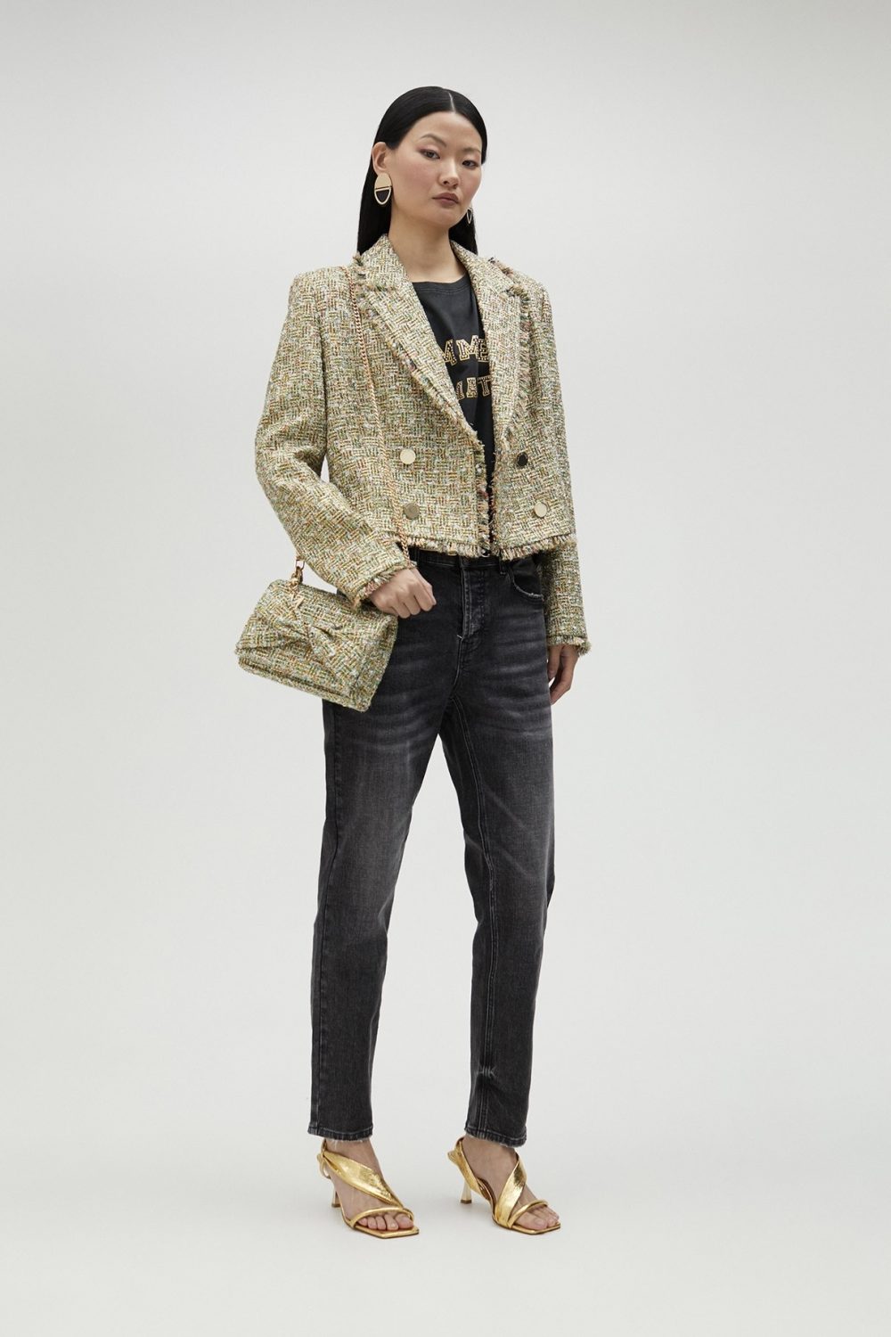 5-Pocket Black Jeans