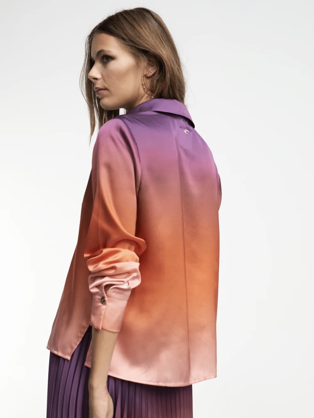 Ombre Satin Shirt