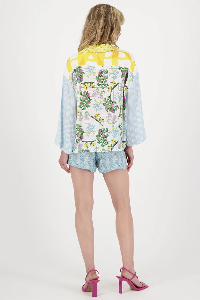 Pura Vida Nori Cropped Shirt