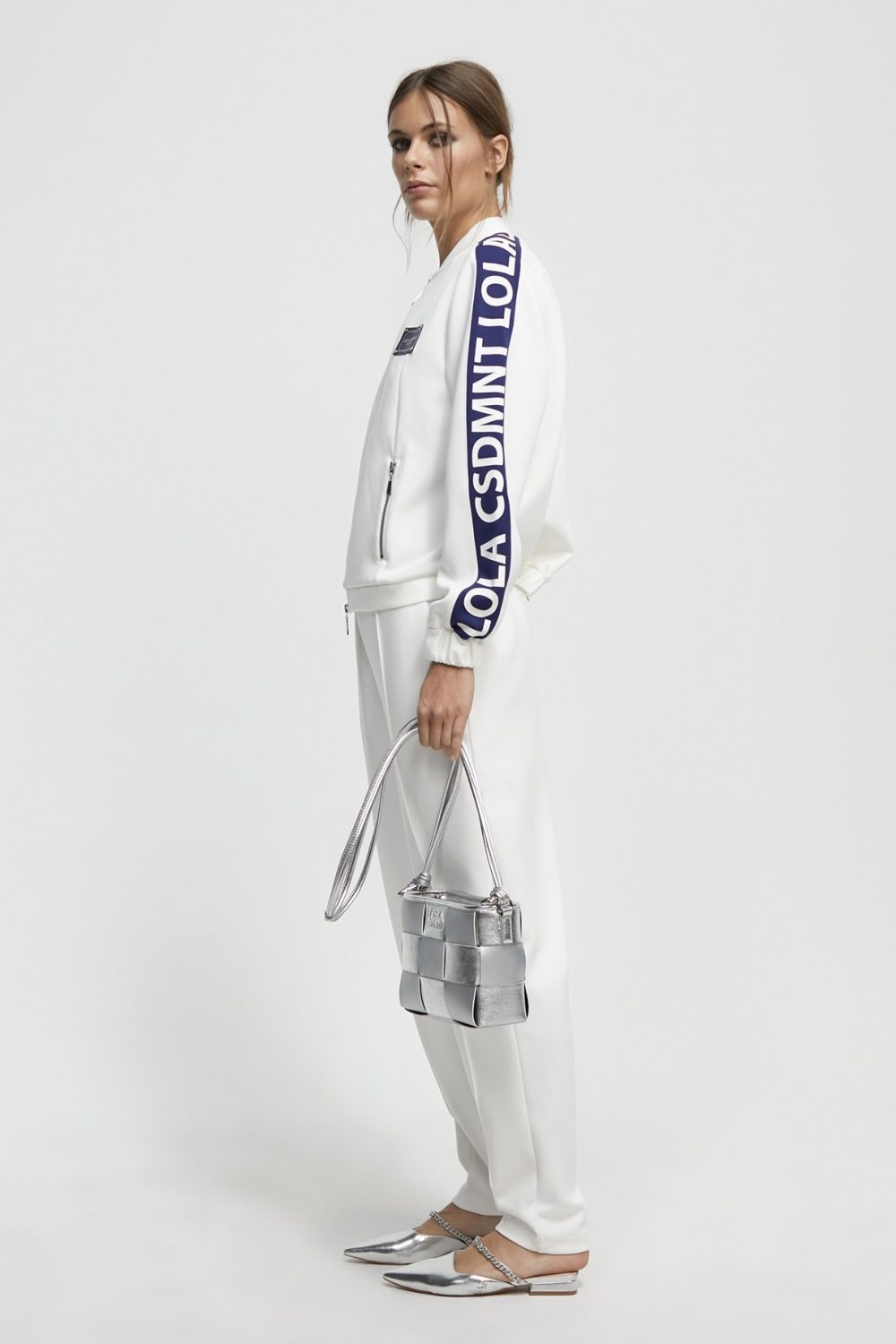 εικόνα-30-2 White & Blue zip-up Sweatshirt