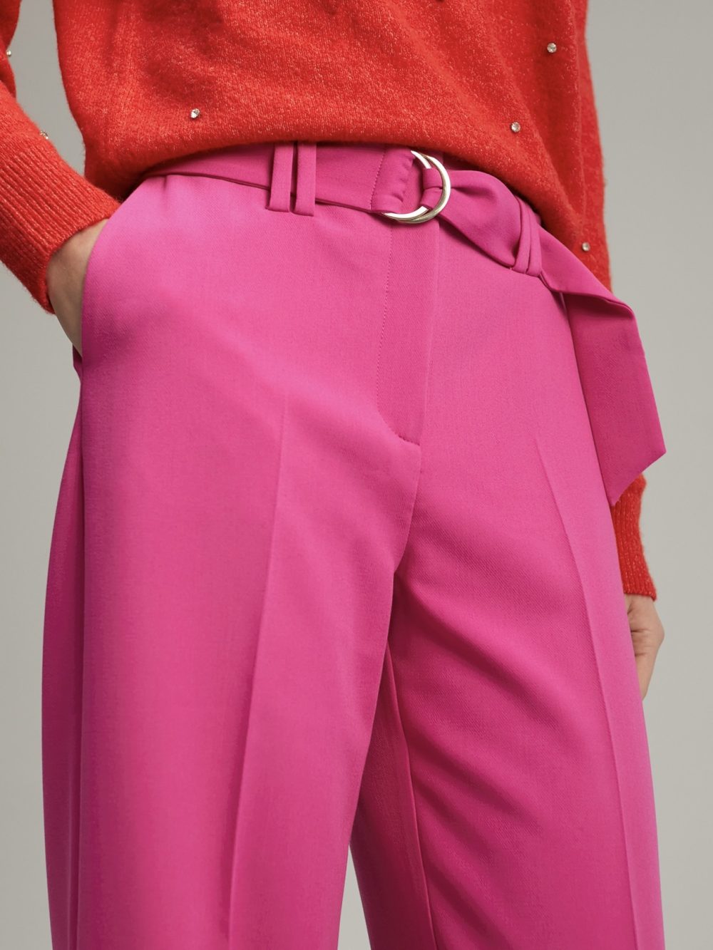 Wide-Leg Pants Pink