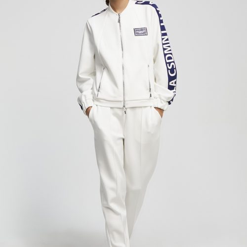 εικόνα-31-2 White & Blue zip-up Sweatshirt