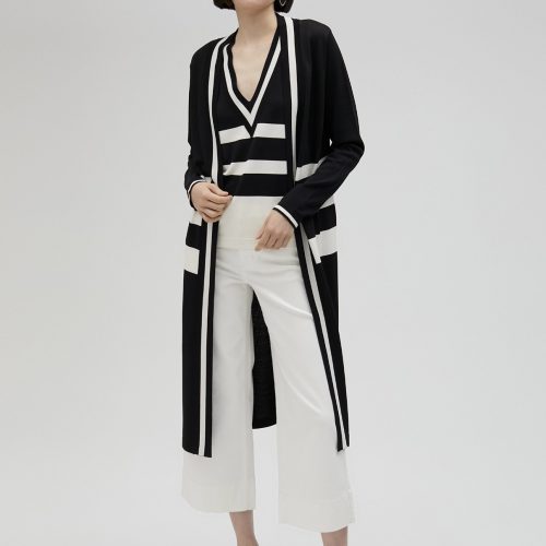 Black & White knit cardigan