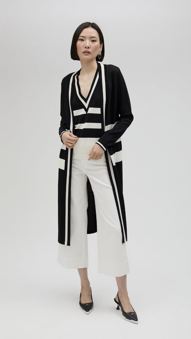 Black & White knit cardigan