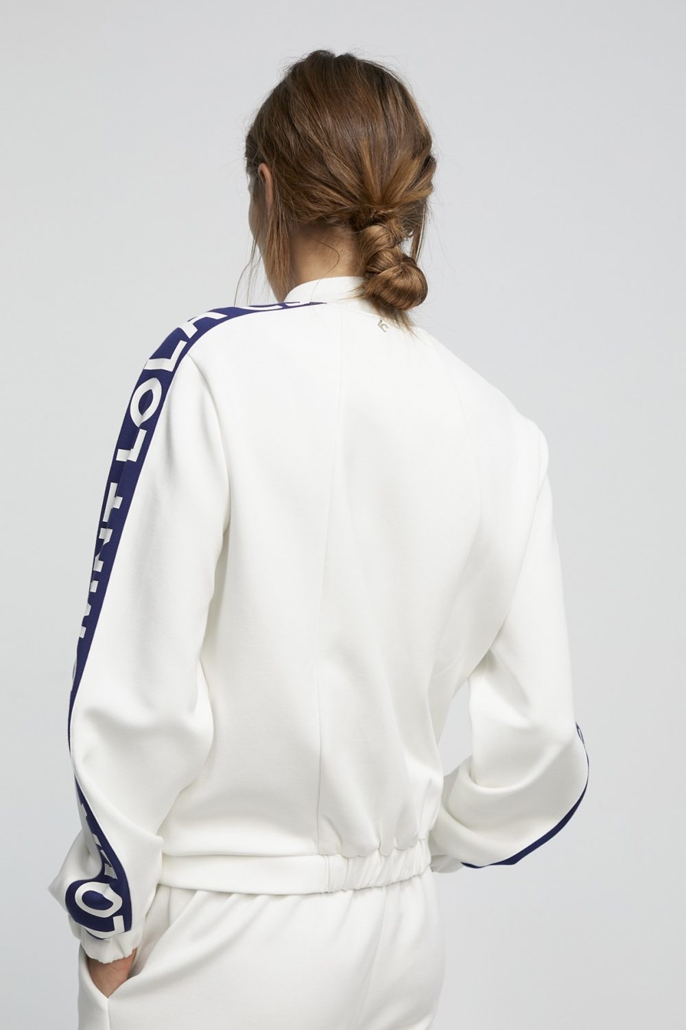 εικόνα-32-2 White & Blue zip-up Sweatshirt