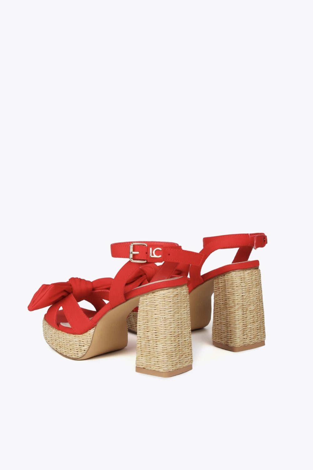 Heeled Sandals With Bow