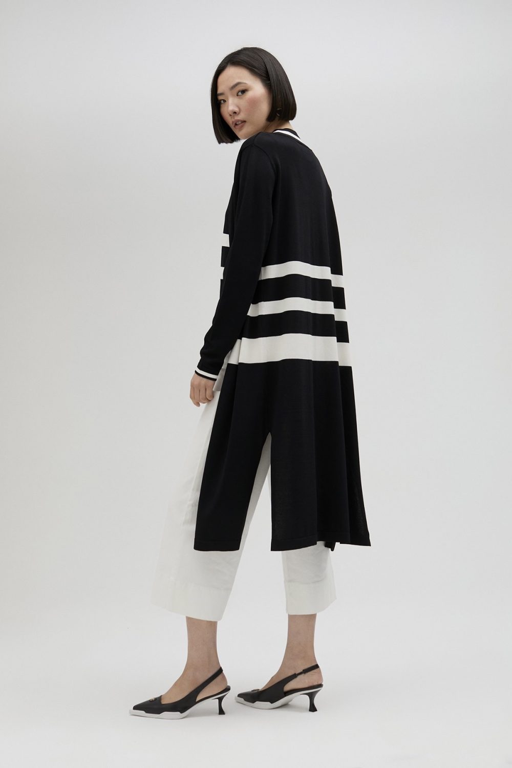 Black & White knit cardigan