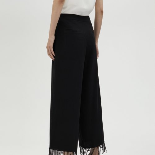 Black Top With Fringing And Rhinestones