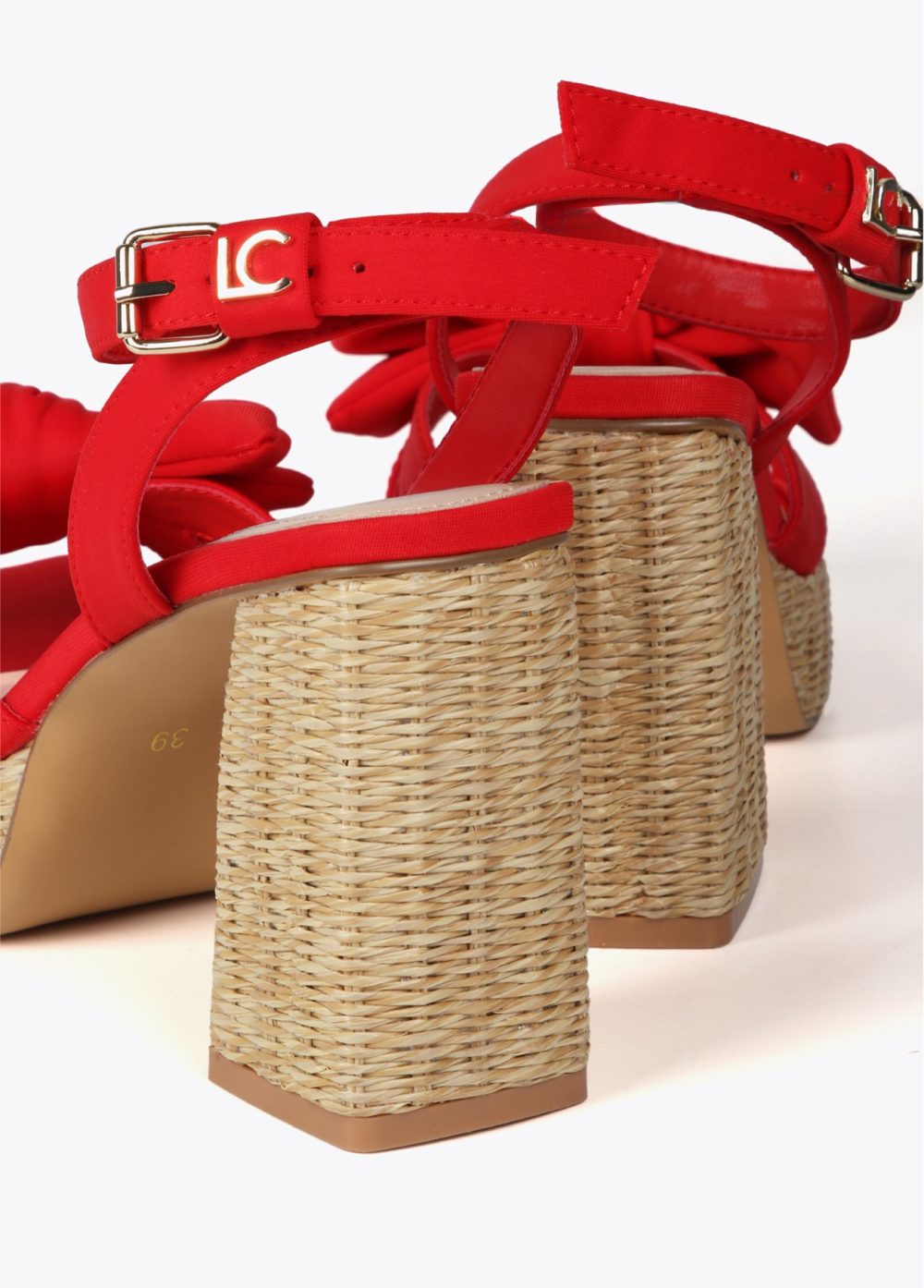 Heeled Sandals With Bow