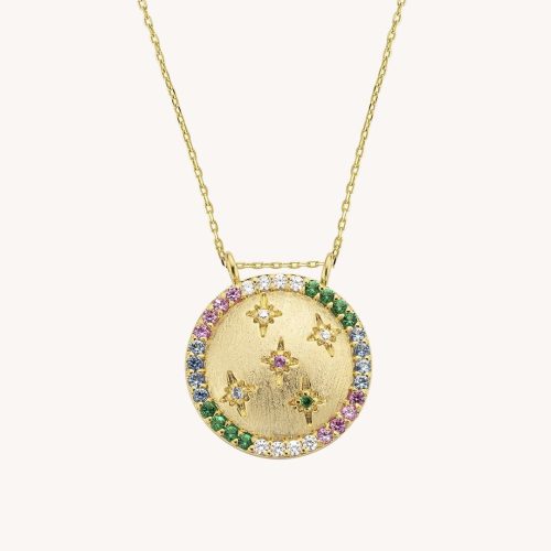 Rainbow Moon Necklace