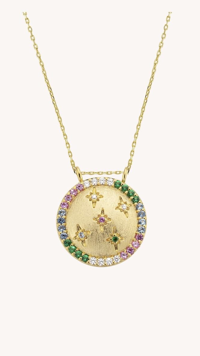 Rainbow Moon Necklace