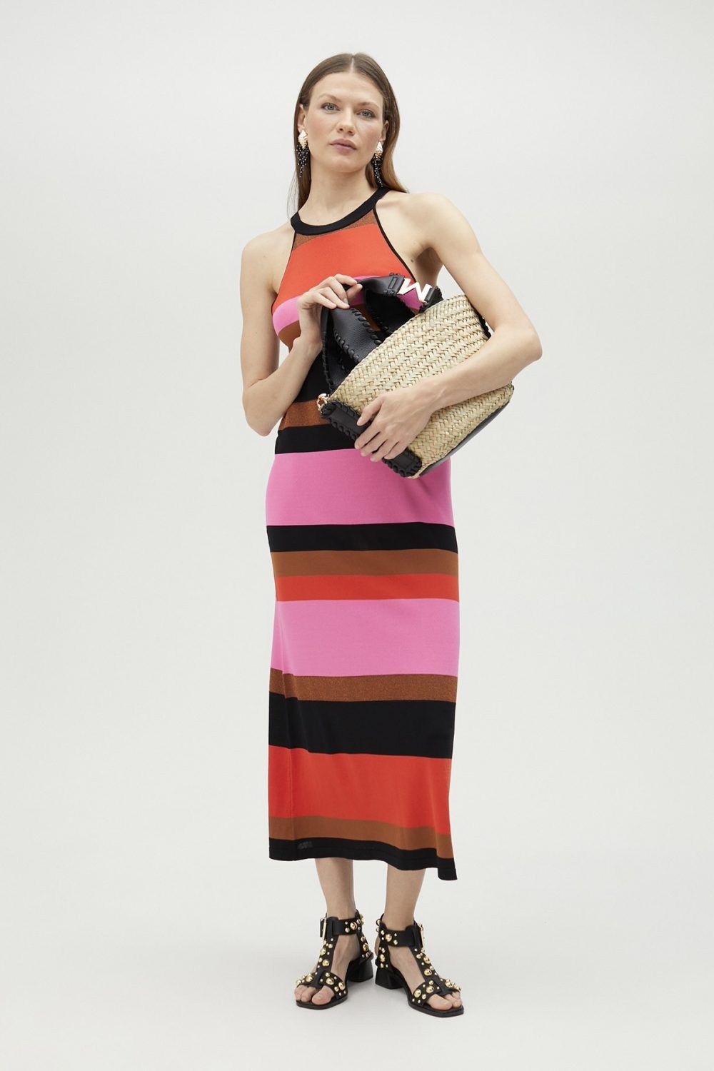 Striped Halter Dress