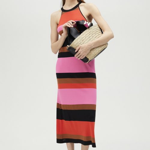 Striped Halter Dress