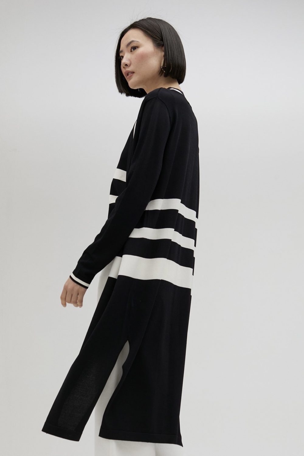 Black & White knit cardigan