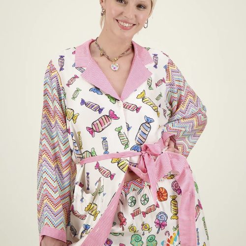 Nova Kimono Dress-Candy