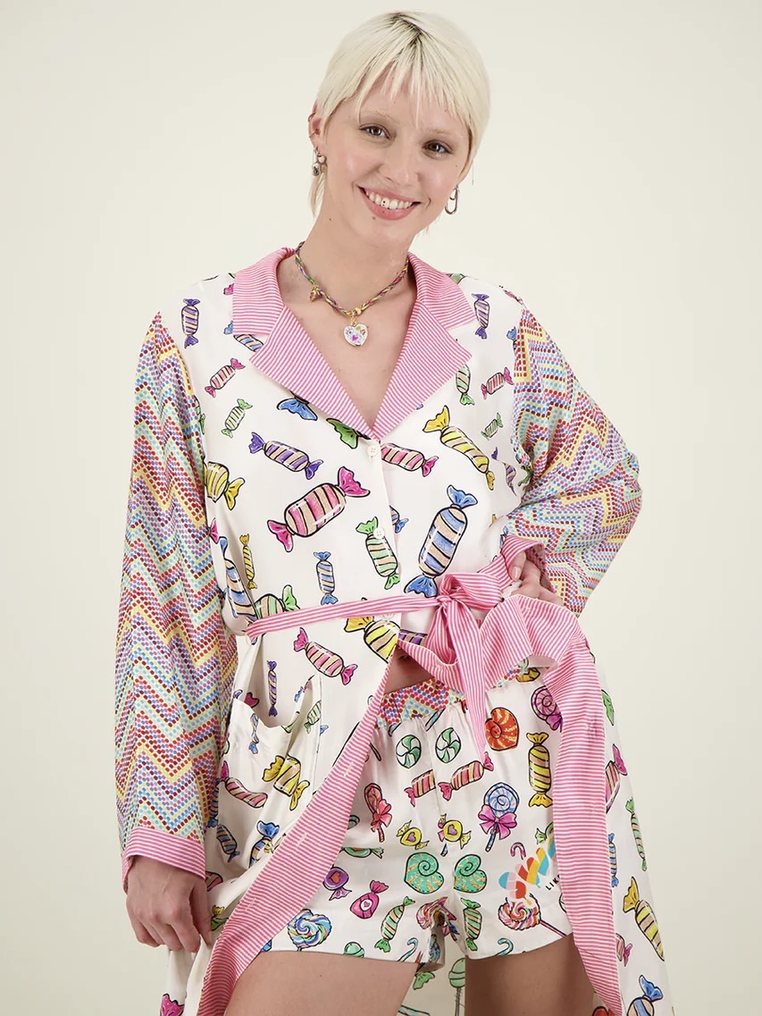 Nova Kimono Dress-Candy