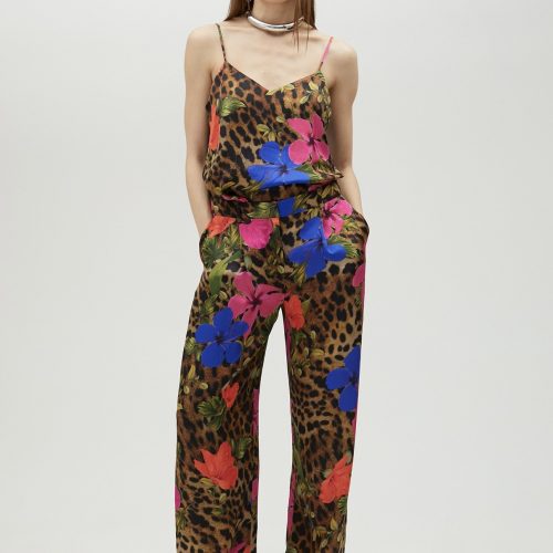 Camisole Animal Print Top With Straps