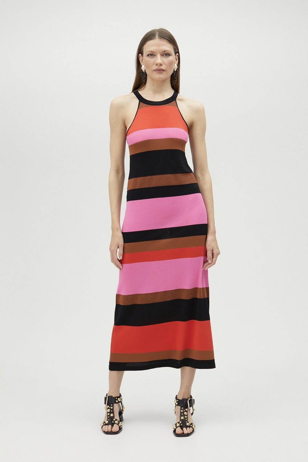 Striped Halter Dress