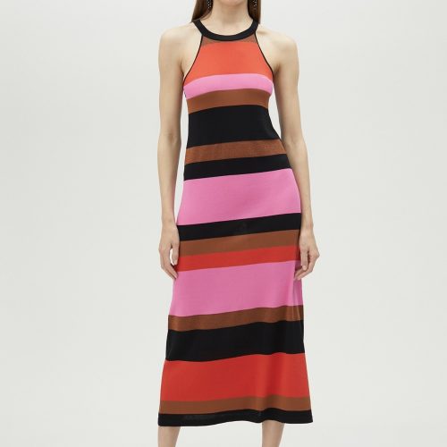 Striped Halter Dress