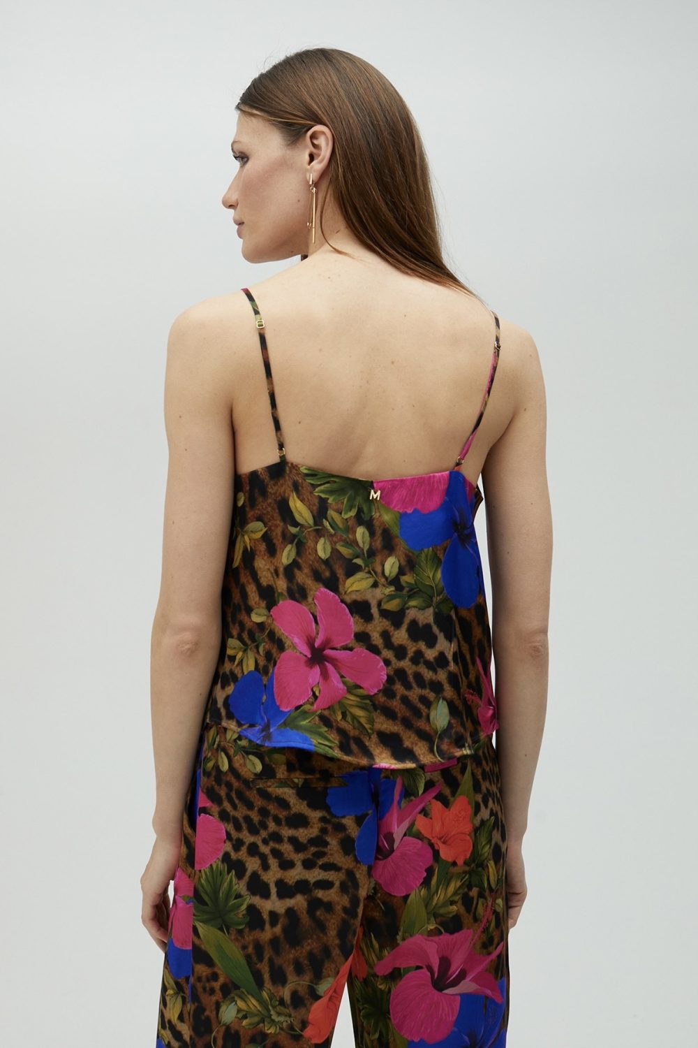 Camisole Animal Print Top With Straps