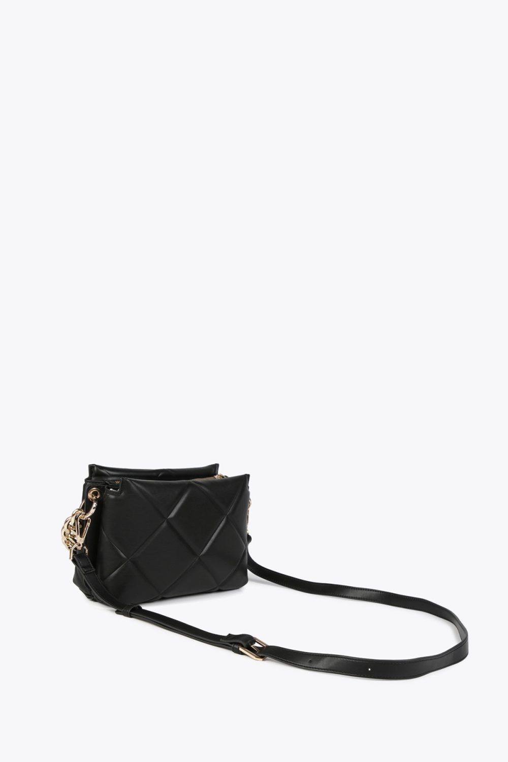 Padded Crossbody Black Bag