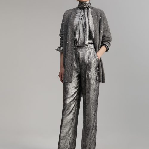 Cardigan With Rhinestone Detail