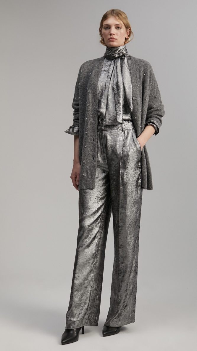 Cardigan With Rhinestone Detail