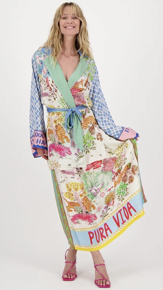 Pura Vida Lucia Kimono Belted Jacket