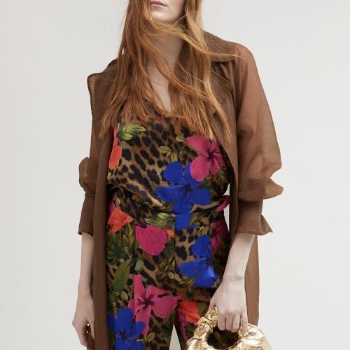 Camisole Animal Print Top With Straps