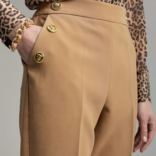 Button Detail Pants