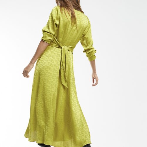 Lime Logo Print Dress