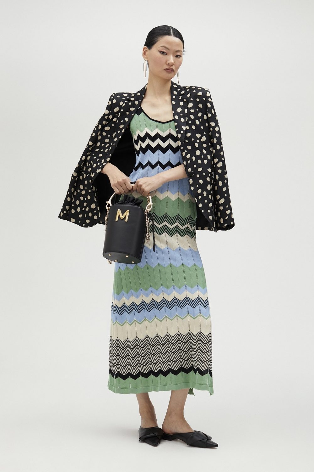 Long Zigzag Multicolor Dress