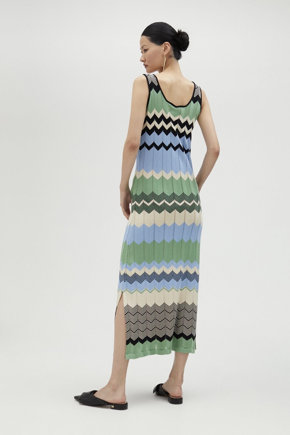Long Zigzag Multicolor Dress