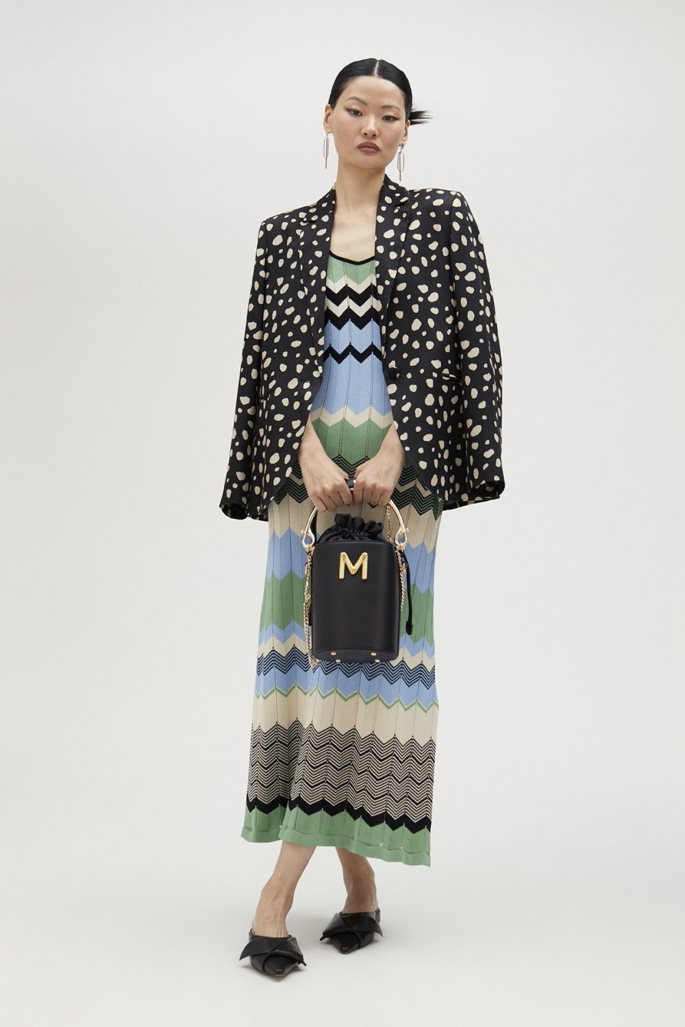 Long Zigzag Multicolor Dress