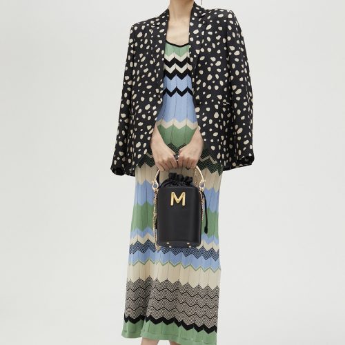 Long Zigzag Multicolor Dress