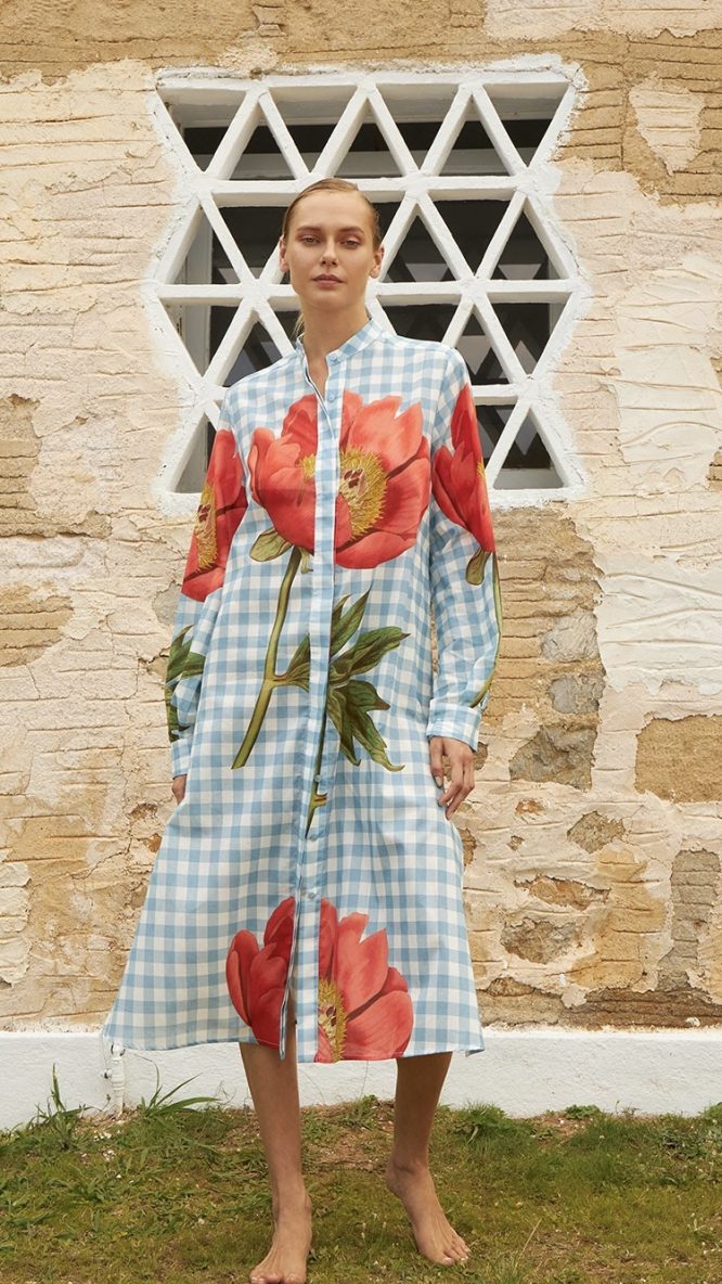 Anna Blue Shirtdress