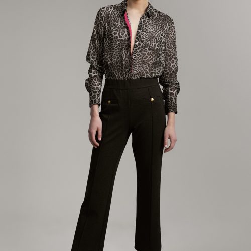 εικόνα-46 Deep Grey Trousers with Gold Button