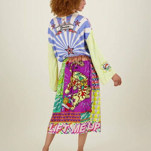 Vanessa Printed Midi Skirt-Artisan