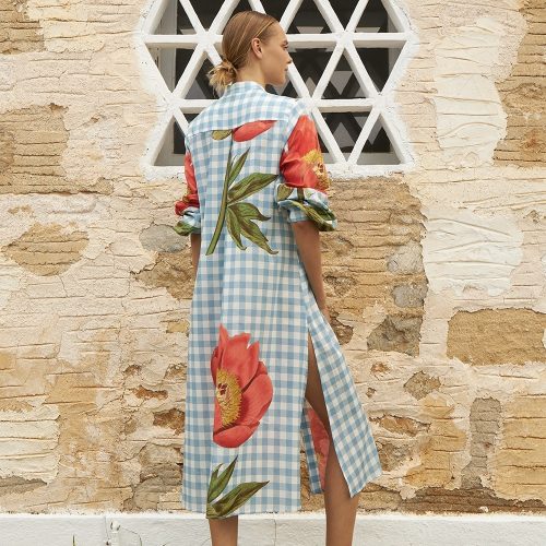 εικόνα-47 Anna Blue Shirtdress