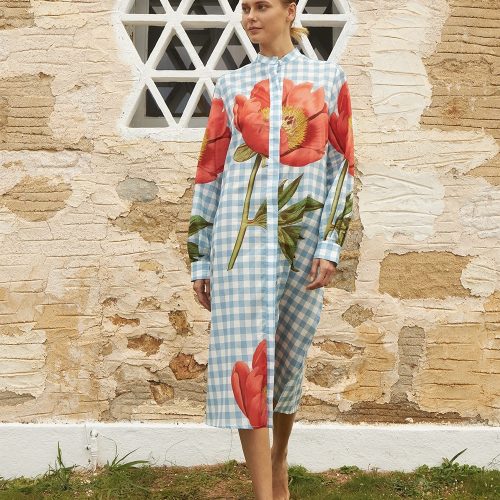 εικόνα-48 Anna Blue Shirtdress