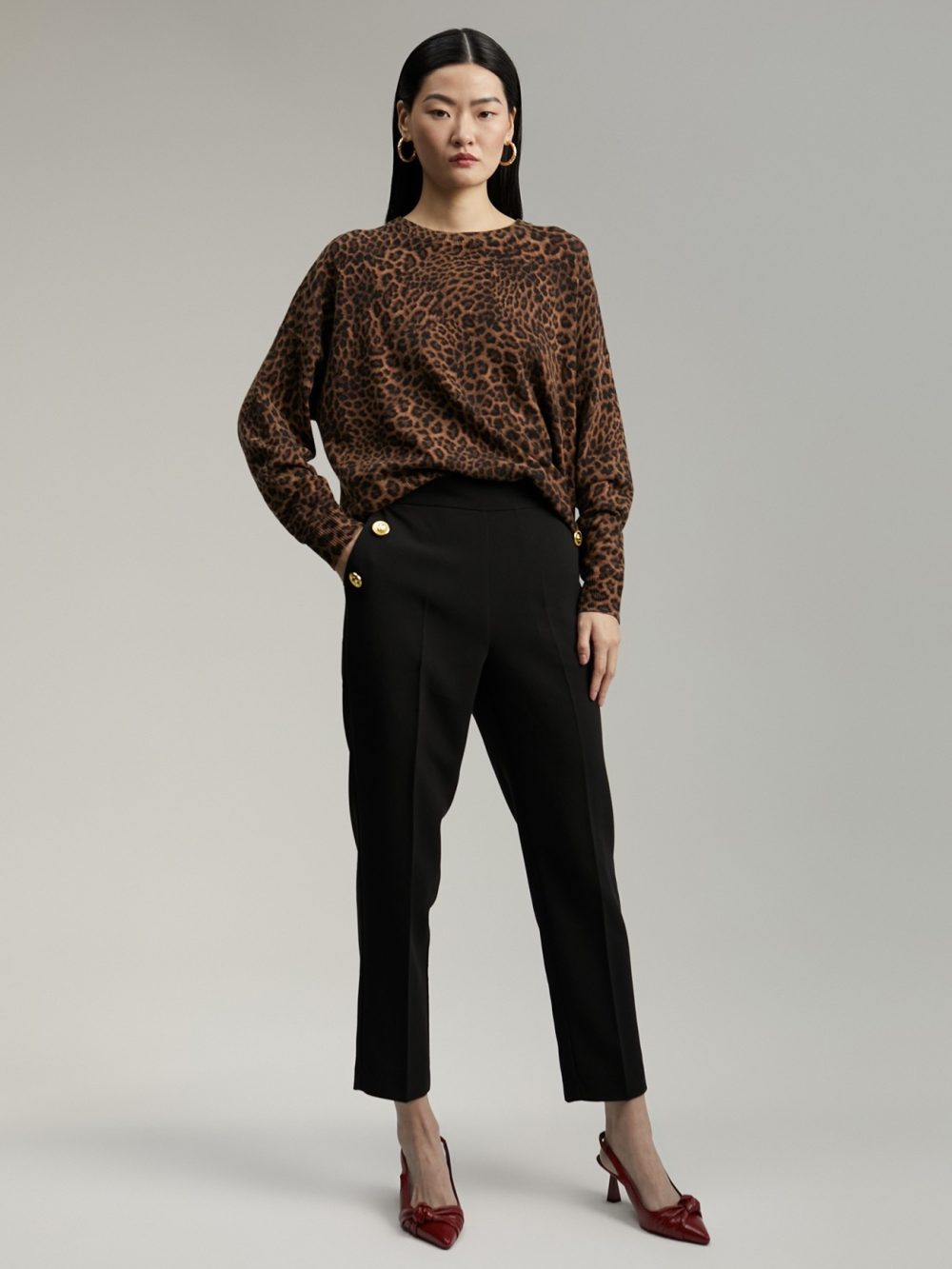 Black Pants With Buttons