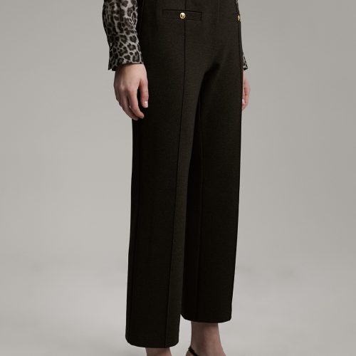 εικόνα-5-2 Deep Grey Trousers with Gold Button