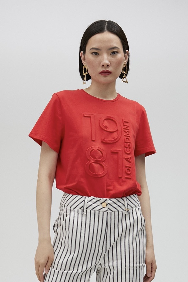 1981 T-shirt Red Embossed T-Shirt