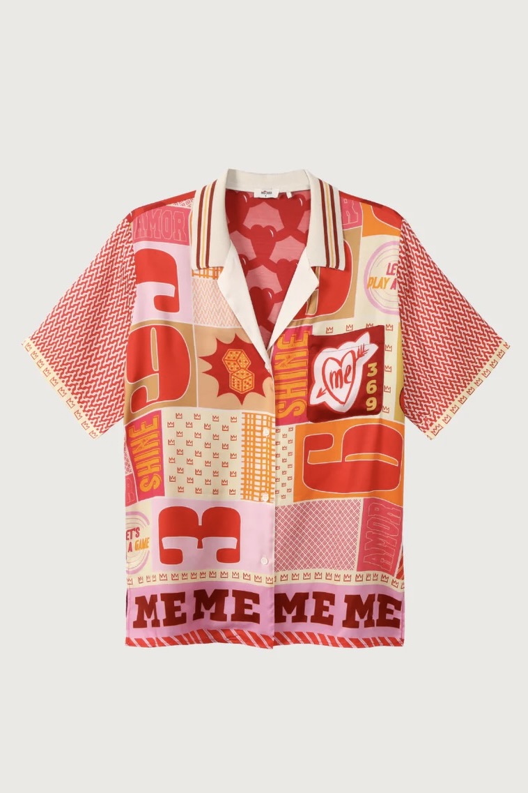 Lucky Me Lilian Knit Collar  Shirt